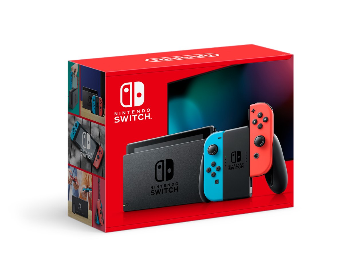 Nintendo Switch Joy-Con(L) ネオンブルー/(R) ネオンレッド (バッテリー持続時間が長くなったモデル)